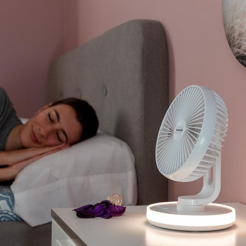 Stolný ventilátor FanLed s nabíjaním cez USB a LED diódami 1