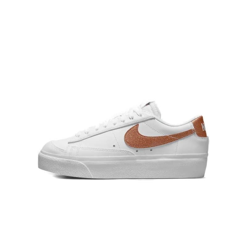 Dámska vychádzková obuv NIKE Blazer Low Platform white black sail metallic copper 2