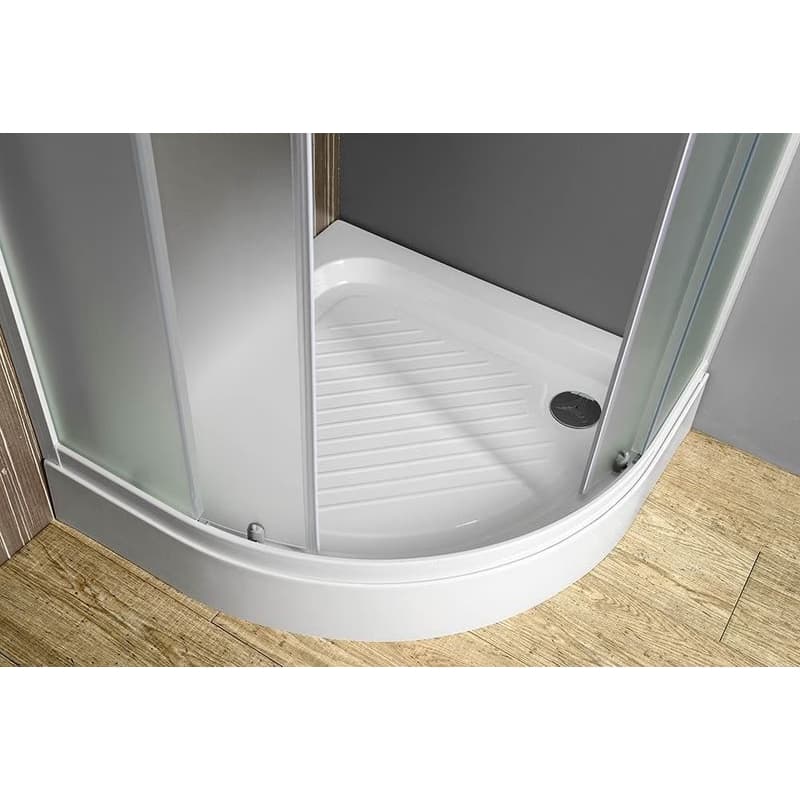 AQUALINE - ARLEN štvrťkruhová sprchová zástena 900x900, sklo Brick BTR900 3