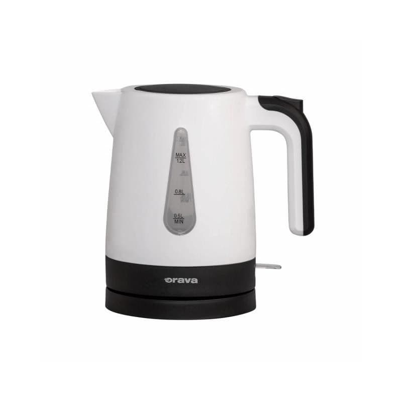 Orava VK-2015 rýchlovarná kanvica, 1200 W, 1.2 l, automatické vypnutie, biela / čierna 1