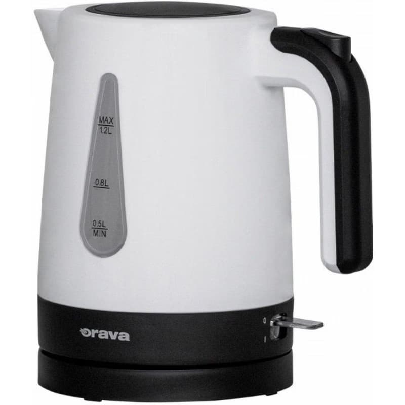 Orava VK-2015 rýchlovarná kanvica, 1200 W, 1.2 l, automatické vypnutie, biela / čierna 5