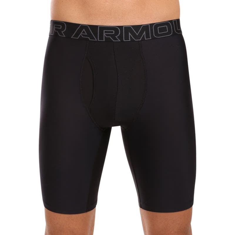 Pánske boxerky UNDER ARMOUR 3 PACK-UA PERFORMANCE TECH - PRINT 9 inch-BLK 3