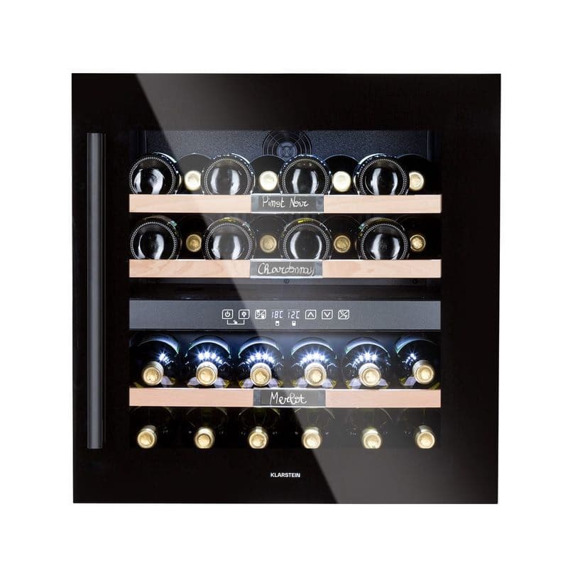 Klarstein Vinsider 36 Onyx Edition, vinotéka, 85 l, 5-22°C, 2 zóny 1