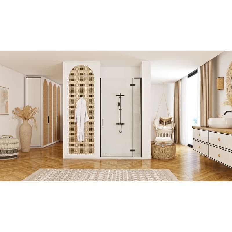 REA/S - Sprchové Dvere Hugo 80 Black KPL-45206 6