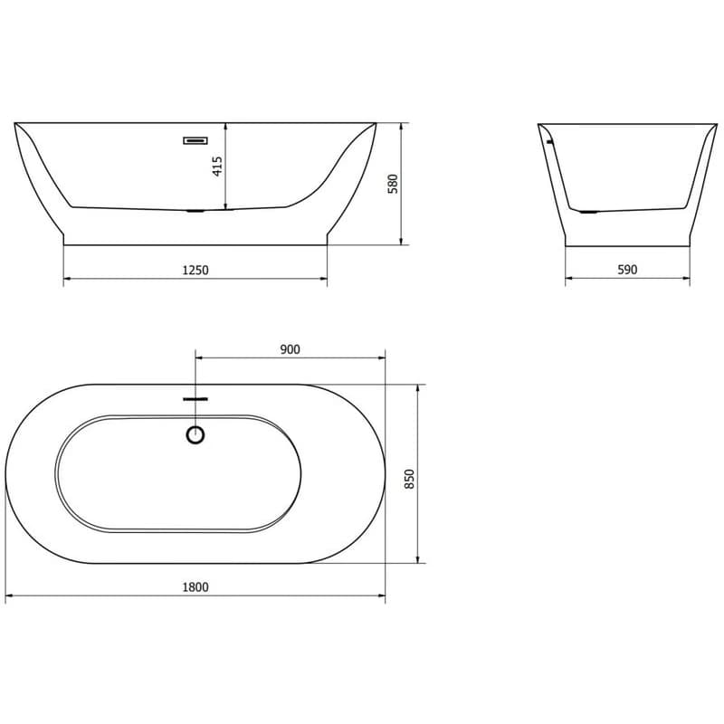 MEXEN Roxy 180 x 85 cm 51201808500-50 6