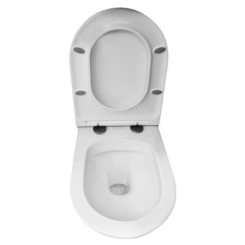 Mereo WC závesné, RIMLESS, 530x355x360, keramické, vr. sedátka CSS123 VSD81S 5