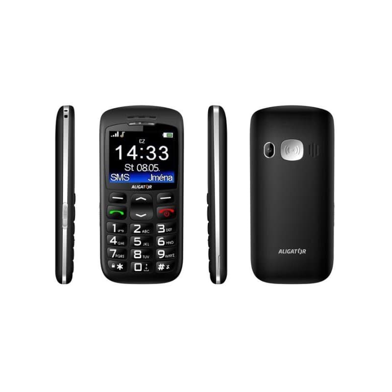 Aligator A670 Senior, čierna + nabíjací stojan 1