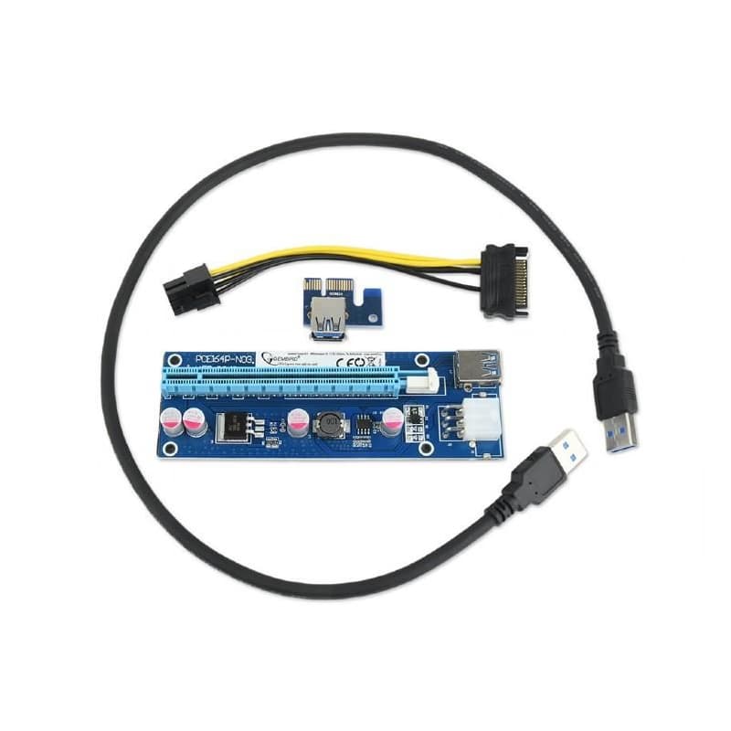 !! AKCIA !! GEMBIRD PCI-Express riser add-on card 1