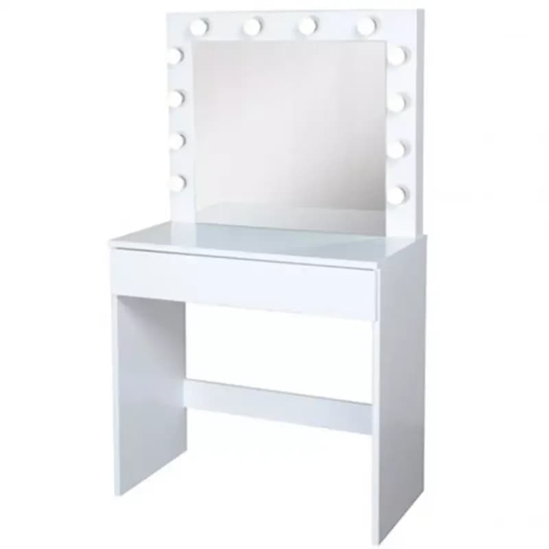 Toaletný stolík Malmo + LED biely 1
