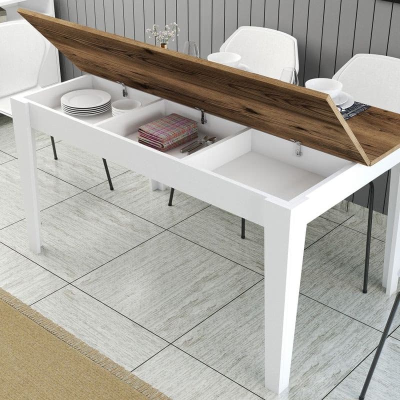 Jedálenský stôl Milan 520 - Walnut, White 4