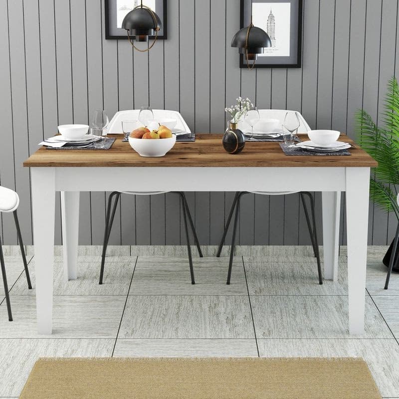 Jedálenský stôl Milan 520 - Walnut, White 6