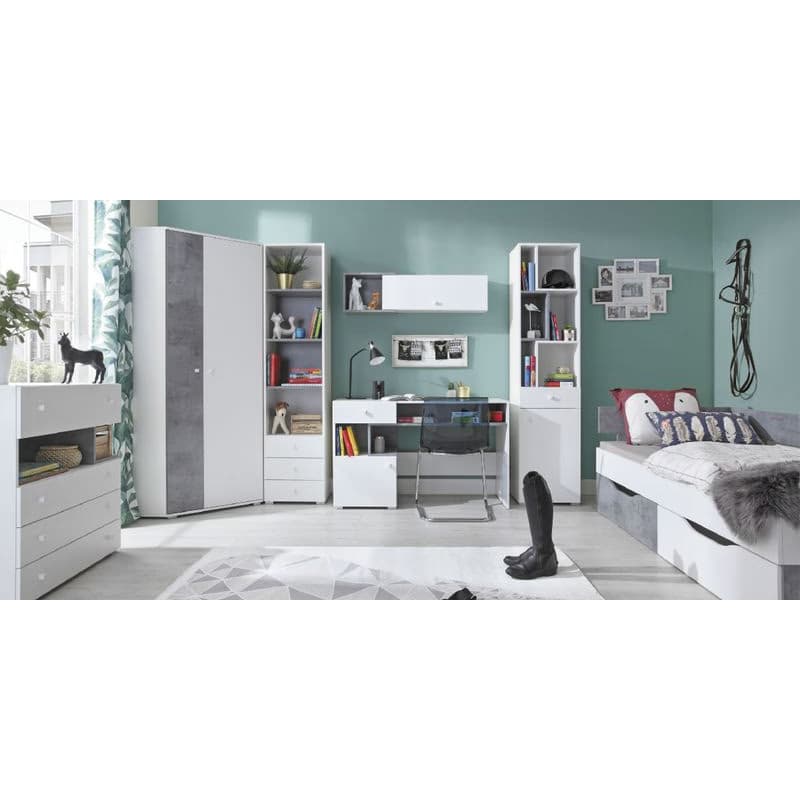 Meblar  Komoda SIGMA SI12 Farba: biela/beton 6