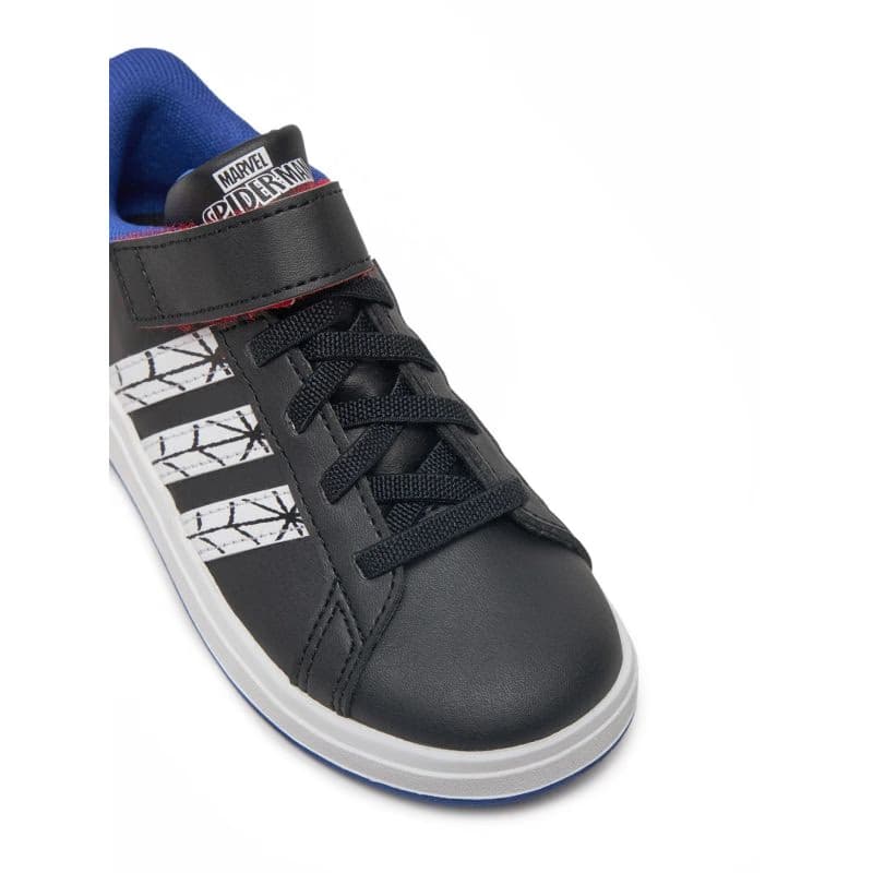 Chlapčenská rekreačná obuv ADIDAS Grand Court Marvel Spider-Man K core black cloud white semi lucid blue 6