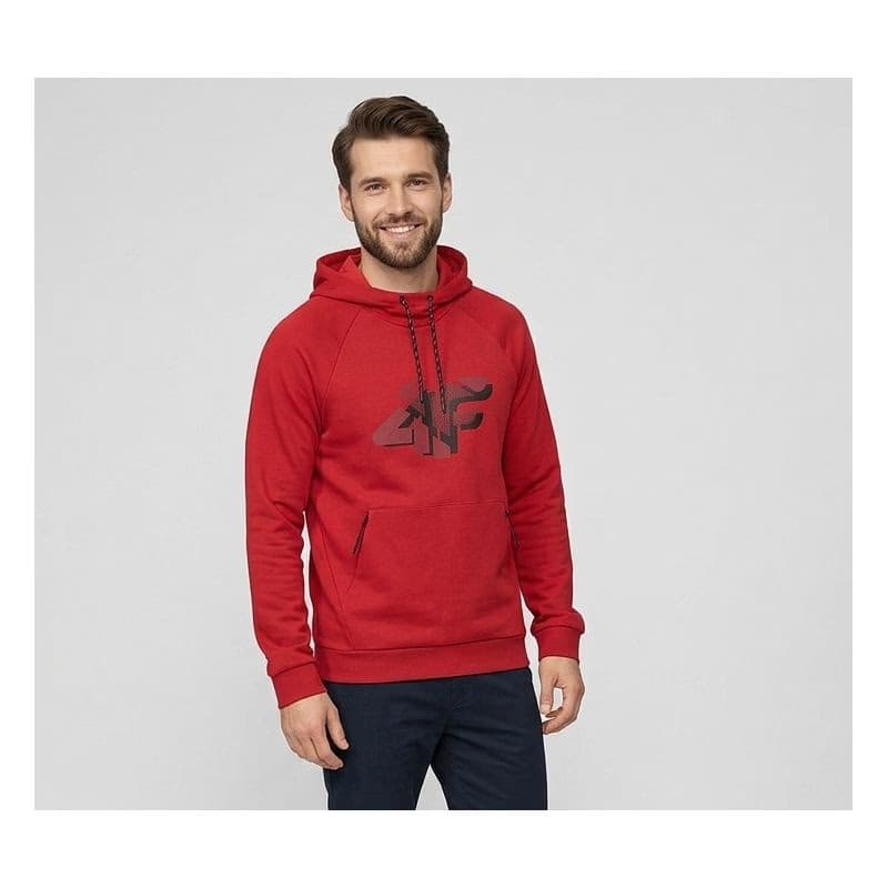 Pánska mikina s kapucňou 4F SWEATSHIRT M2241-62S-RED 2