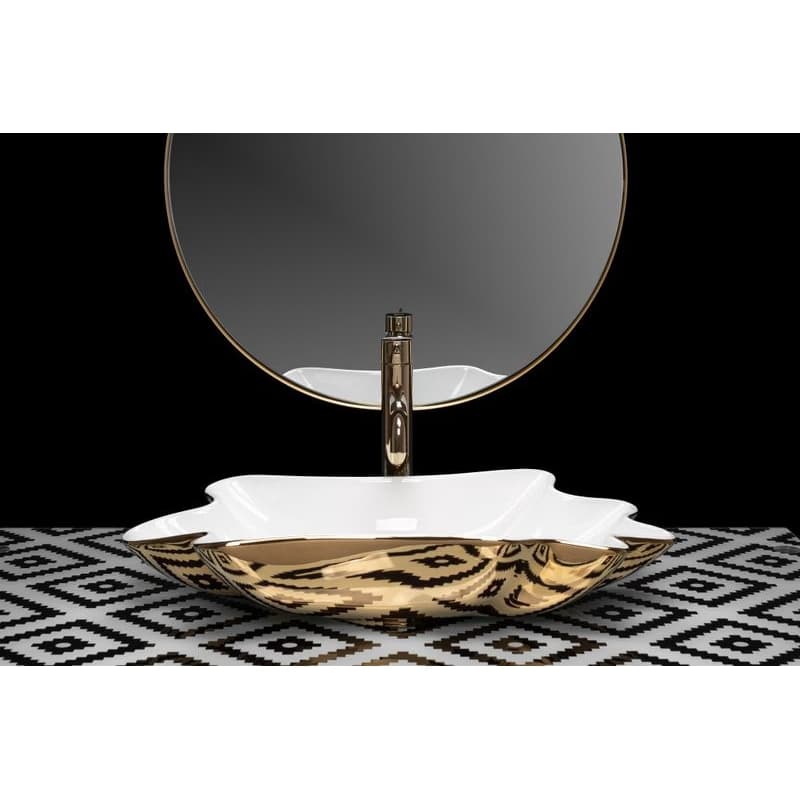 REA - Umývadlo na dosku Infinity White Gold REA-U3400 2
