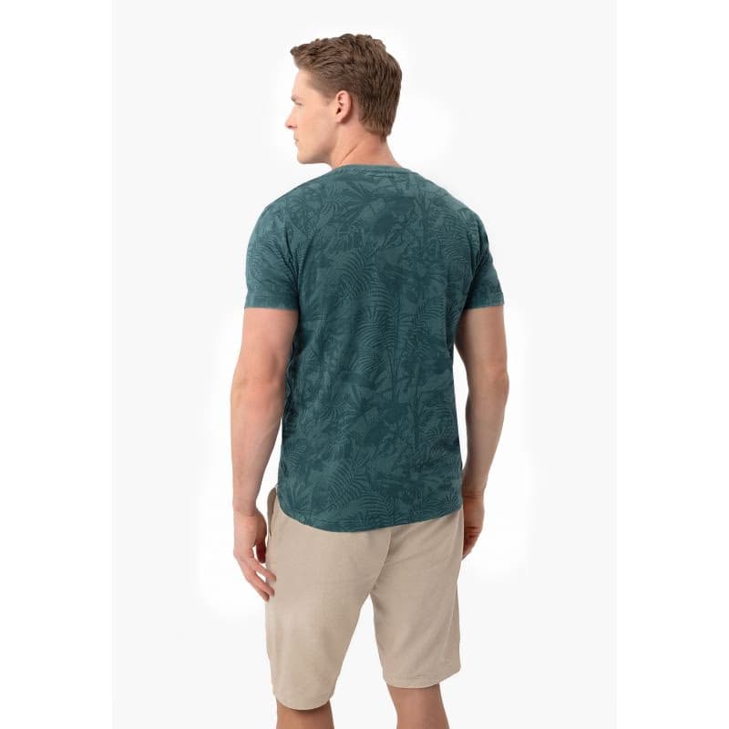 Pánske tričko s krátkym rukávom VOLCANO TM-LEFTY-BLUE 3