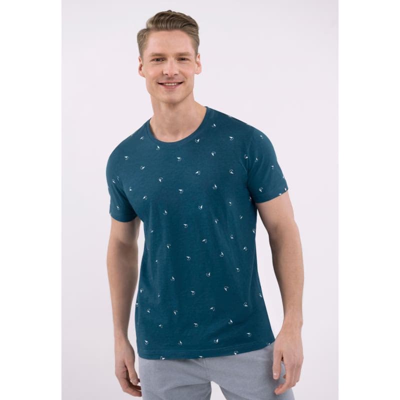Pánske tričko s krátkym rukávom VOLCANO T-NEPTUN-600-NAVY 2