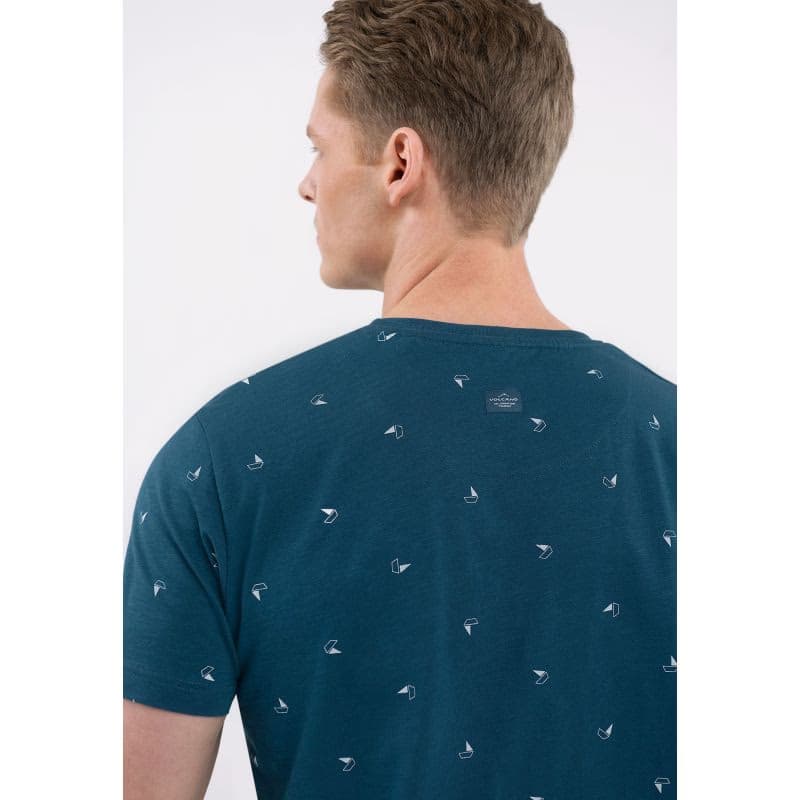 Pánske tričko s krátkym rukávom VOLCANO T-NEPTUN-600-NAVY 4