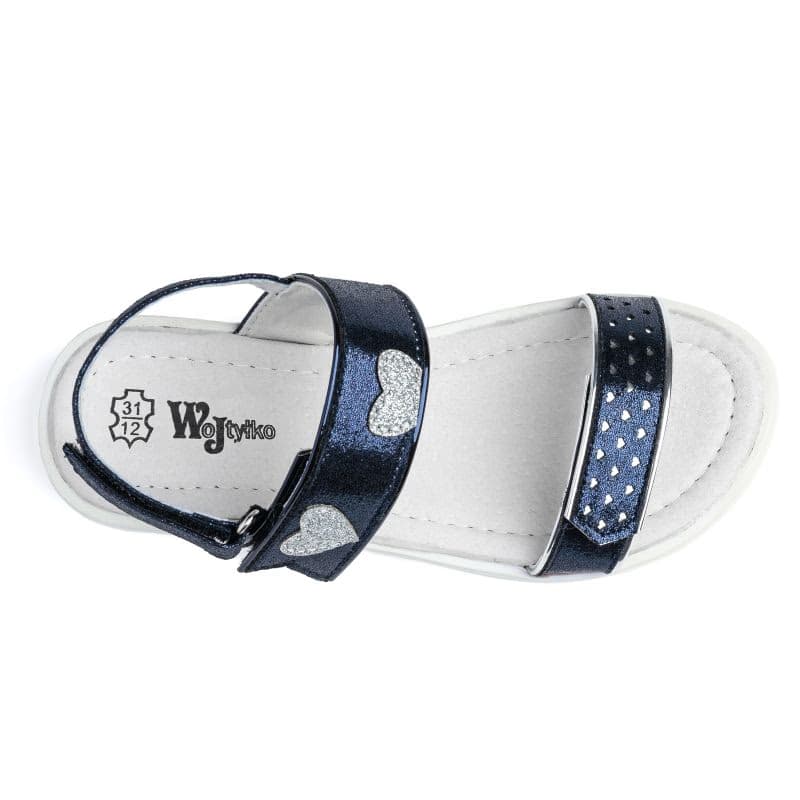 Dievčenské sandále WOJTYLKO Brea blue 2