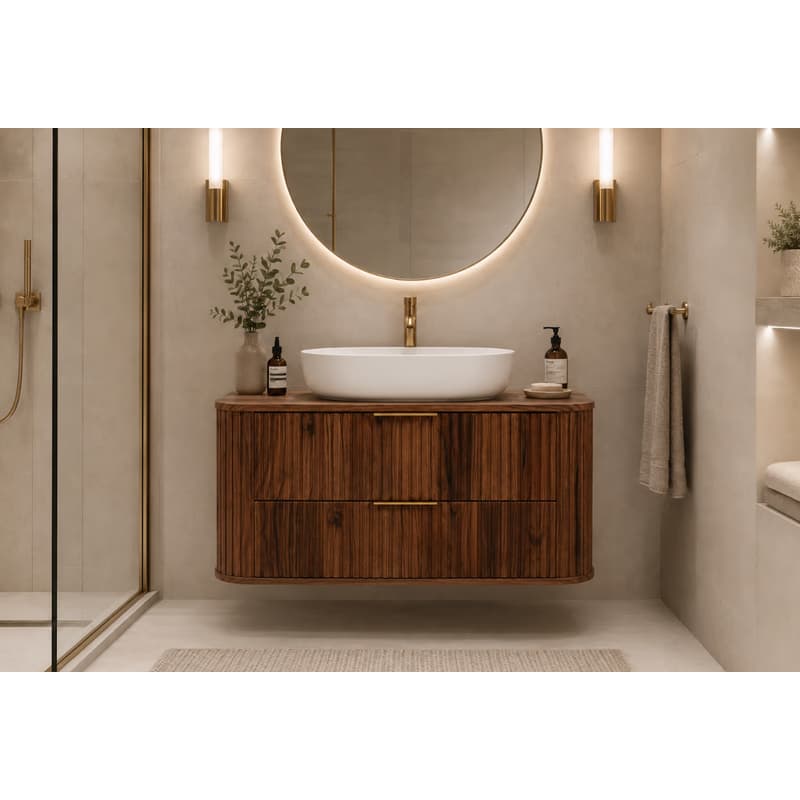 Elvisia Skrinka pod umývadlo ELEGANCE Walnut | 120 cm 3
