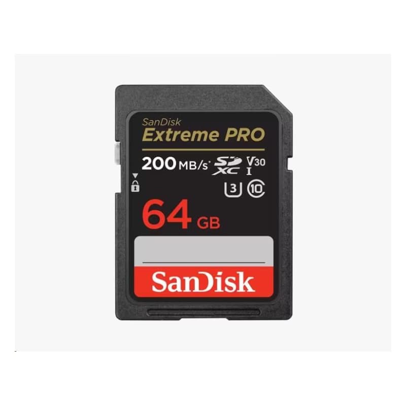 SanDisk SDXC karta 64GB Extreme PRO (200 MB/s Class 10, UHS-I U3 V30)
