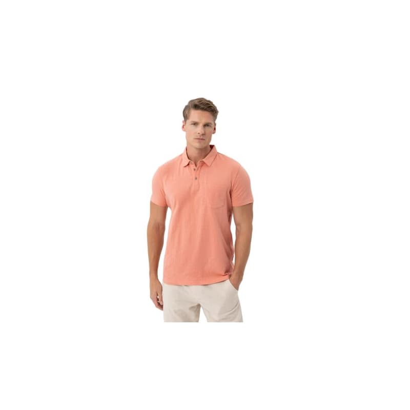Pánske polo tričko s krátkym rukávom VOLCANO O-CHILI PEACH