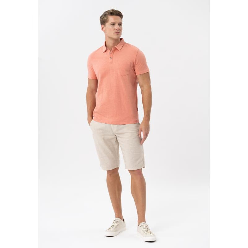 Pánske polo tričko s krátkym rukávom VOLCANO O-CHILI PEACH 2