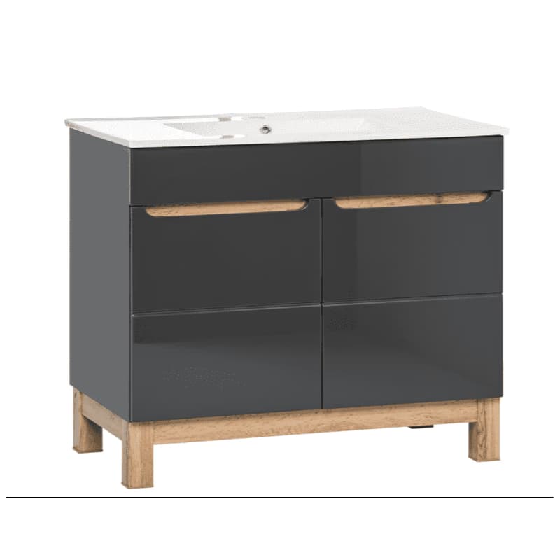 ArtCom Skrinka pod umývadlo BALI Grafit 821 | 80 cm 3