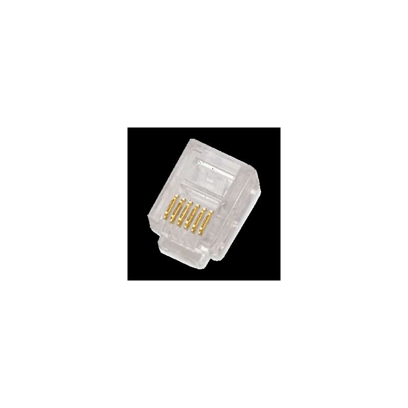 DATACOM Konektor RJ12 UTP lanko 6p6c bal.100ks