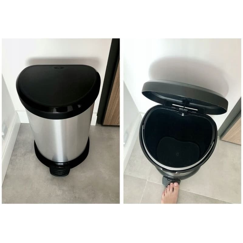 CURVER Odpadkový kôš DECO BIN 15l | strieborná 3
