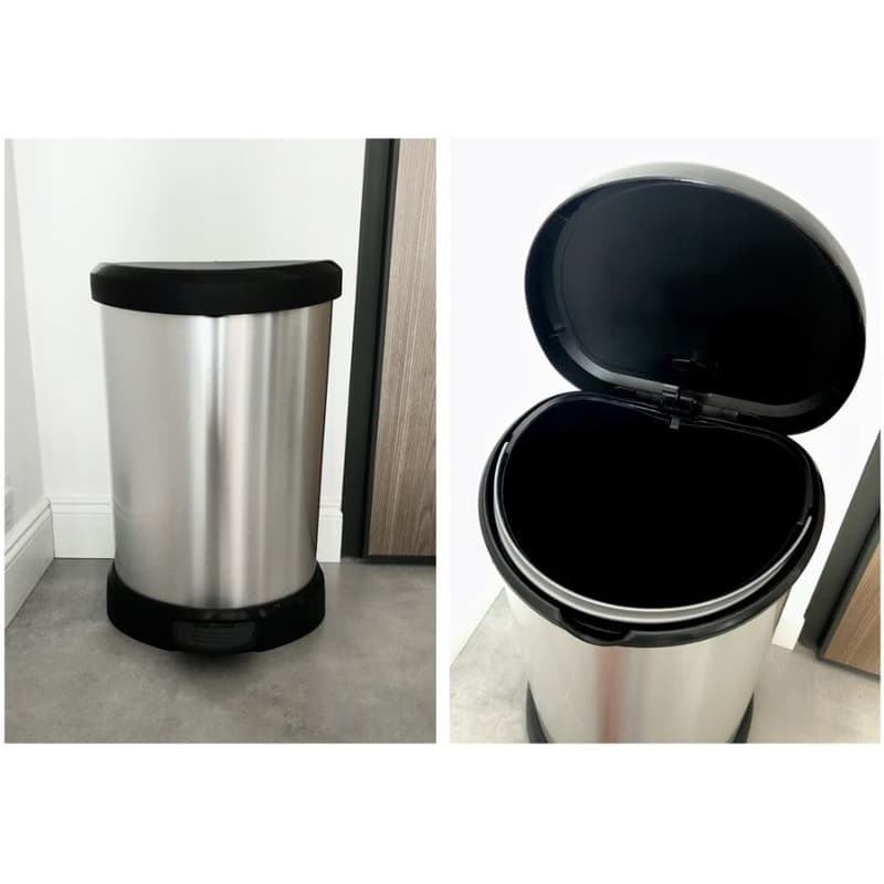 CURVER Odpadkový kôš DECO BIN 15l | strieborná 4