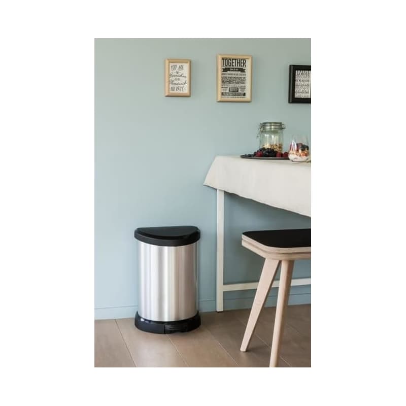 CURVER Odpadkový kôš DECO BIN 15l | strieborná 5