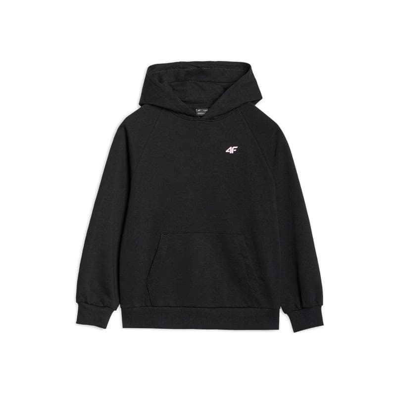 Dievčenská mikina s kapucňou 4F JUNIOR SWEATSHIRT F1478-20S-DEEP BLACK 5
