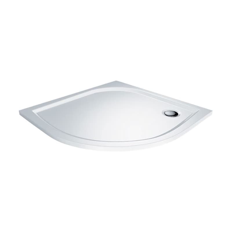 CERSANIT/S - SPRCHOVÝ KÚT štvrťkruh 90x90 TRANSPARENT SKLO + vanička S158-005-SET1 3