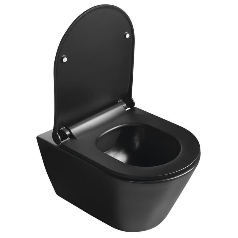 SAPHO - WC sedátko, SLIM, Soft Close, čierna mat 100787-110 2