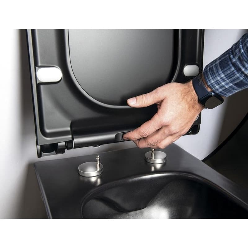 SAPHO - WC sedátko, SLIM, Soft Close, čierna mat 100787-110 3