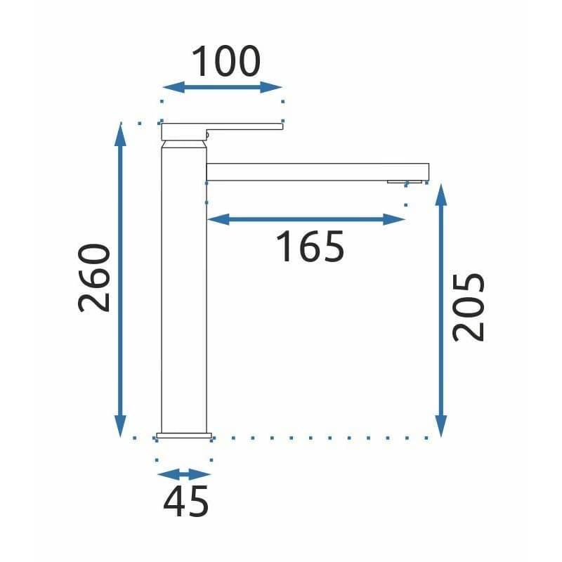 REA - Umývadlová batéria Verso Brush brúsené zlato REA-B6564 4