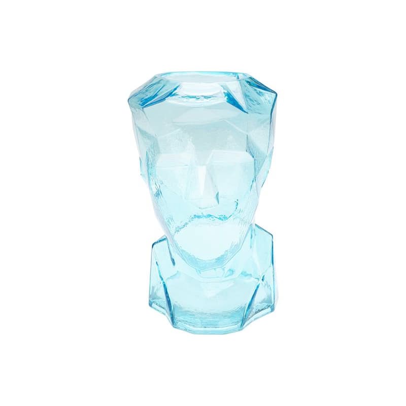 Prisma Face Light váza modrá 30 cm 1