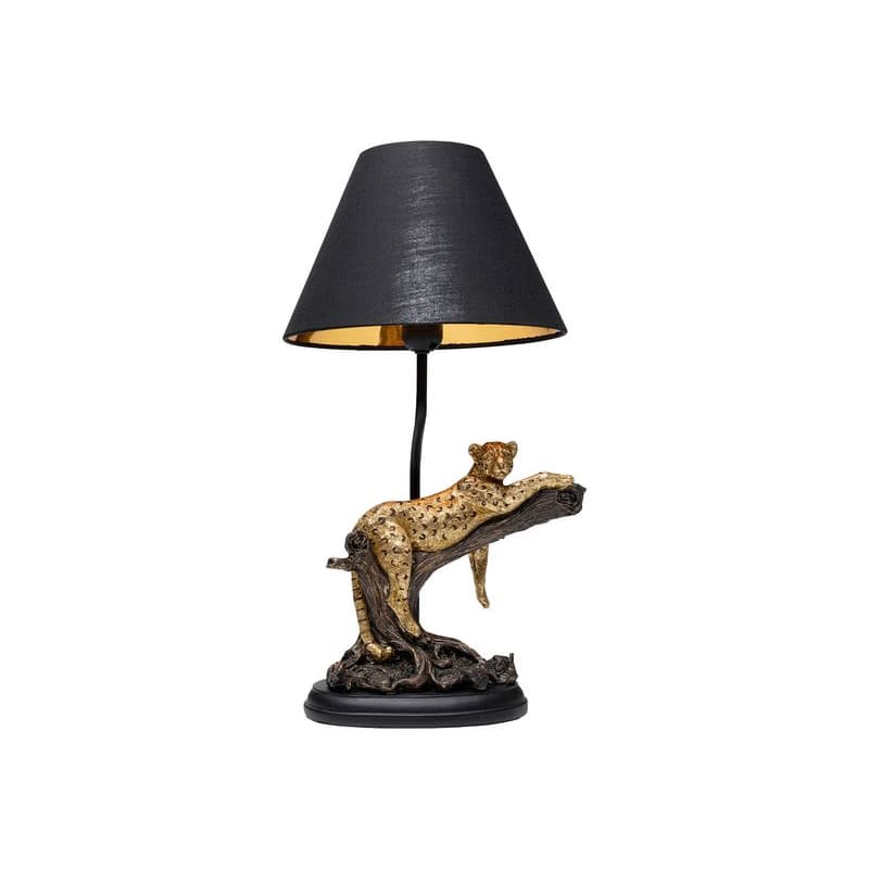 Relax Leopard stolová lampa čierna 1
