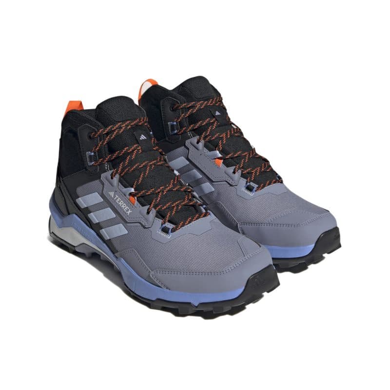 Pánska členková turistická obuv ADIDAS Terrex AX4 Mid GTX silver violet blue dawn core black 3
