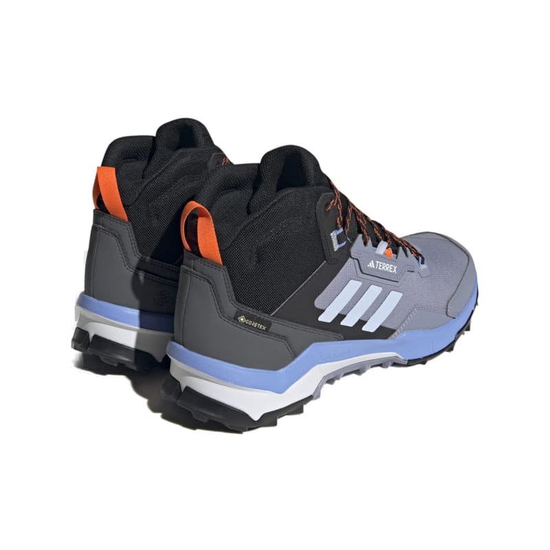 Pánska členková turistická obuv ADIDAS Terrex AX4 Mid GTX silver violet blue dawn core black 5