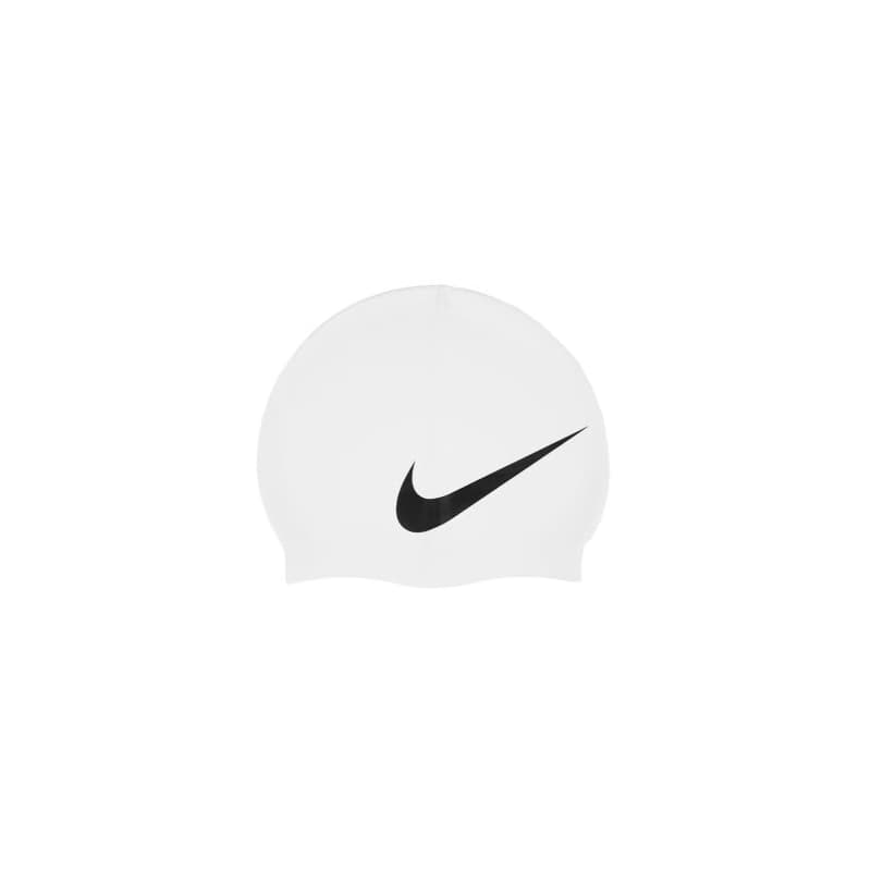 Plavecká čiapka NIKE SWIM BIG SWOOSH WHITE-WHITE
