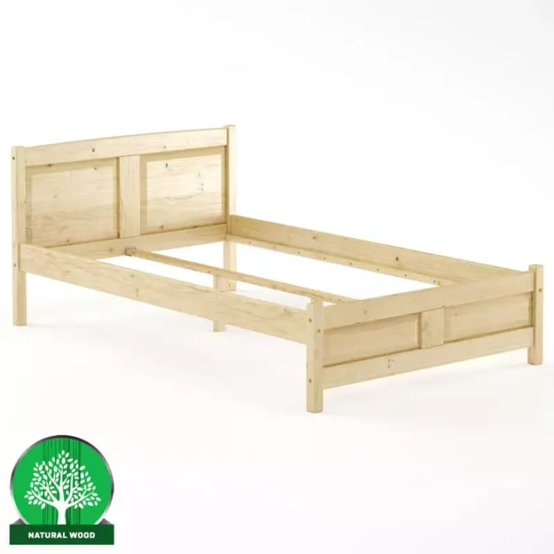Posteľ borovica LK104–120x200 surová 1