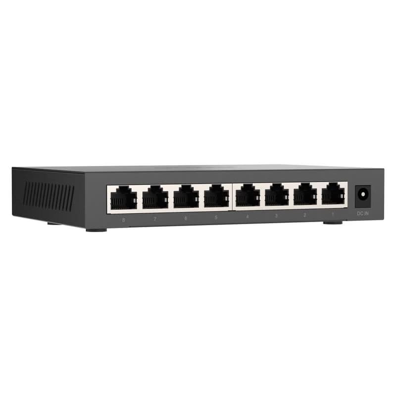 QNAP switch QSW-1108-8T-R2 (8x 2,5GbE port, pasívne chladenie, podpora 100M/1G/2,5G) 2