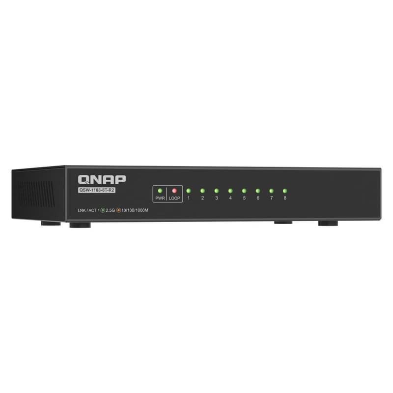 QNAP switch QSW-1108-8T-R2 (8x 2,5GbE port, pasívne chladenie, podpora 100M/1G/2,5G) 5
