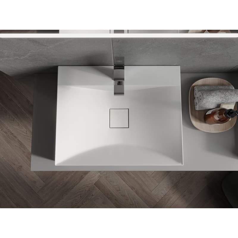 MEXEN - Poli umývadlo na dosku liaty mramor 60 x 48, biela 23026001 4