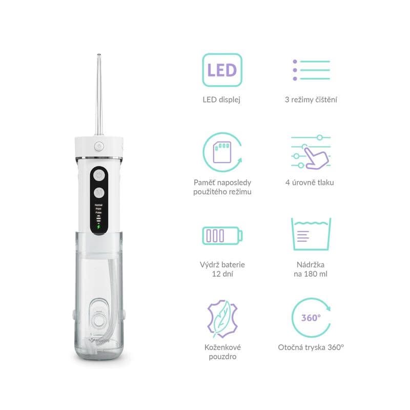 TrueLife AquaFloss Mini M50 - ústna sprcha - biela 2