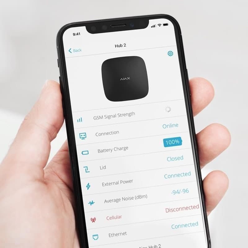 Ajax Hub 2 4G (8EU/ECG) ASP black (38240) 3