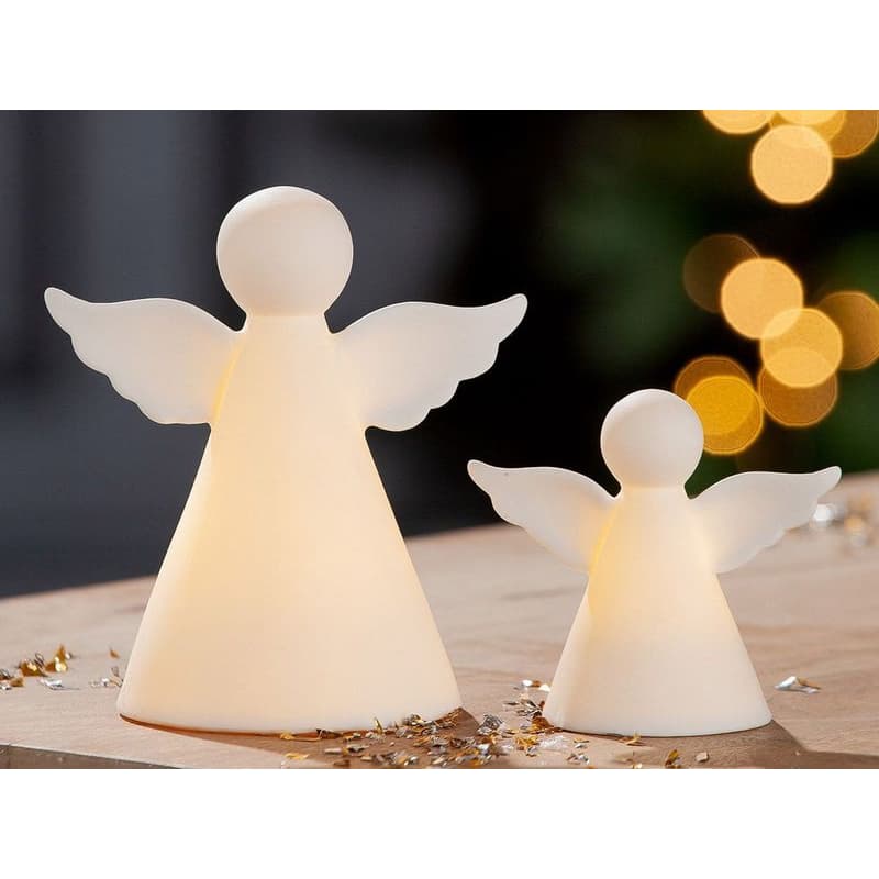 Porcelánový anjel s LED osvetlením Blanc, 14 cm 1