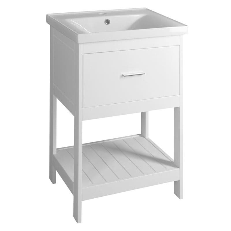 AQUALINE - ETIDE umývadlová skrinka 51,5x85x44 cm, matná biela ET515